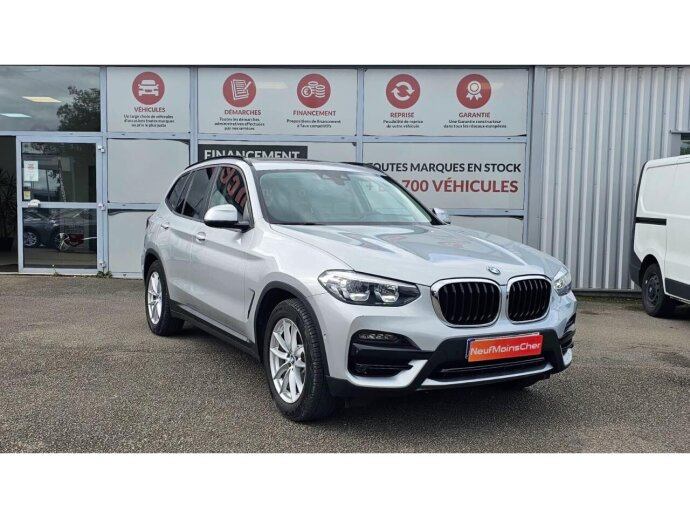 BMW X3 Advantage xDrive 20dA BVA 190cv + Cuir + Live Cockpit + Carplay + Toit Pano + Alarme