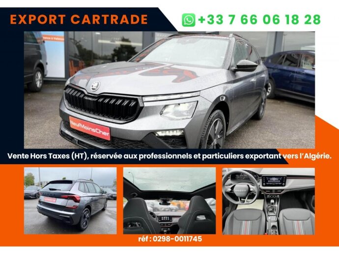 SKODA KAMIQ Monte Carlo 1.0 TSI 116cv DSG7 Prix affiché HORS TAXES special export DEPUIS LA FRANCE