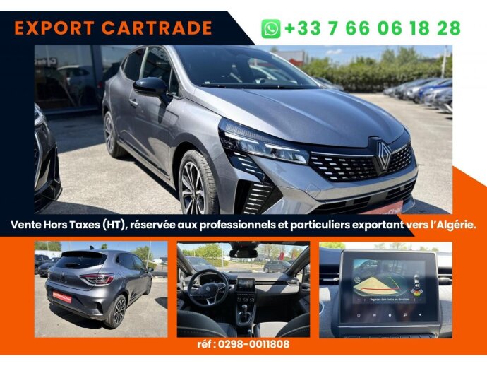 RENAULT CLIO Techno 1.0 Tce 90cv Prix affiché HORS TAXES special export DEPUIS LA FRANCE
