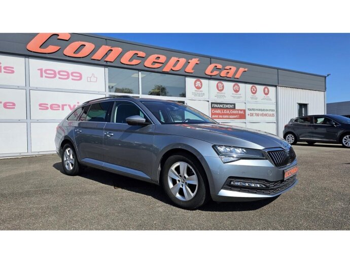 SKODA SUPERB COMBI BUSINESS 1.6 TDI 120cv DSG7 + Sellerie Cuir + Sièges avant chauffants + Roue de secours