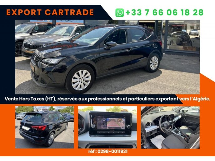 SEAT ARONA MOVE 1.0 TSI 95cv Prix affiché HORS TAXES special export DEPUIS LA FRANCE