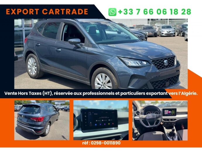 SEAT ARONA STYLE 1.0 TSI 95cv Prix affiché HORS TAXES special export DEPUIS LA FRANCE