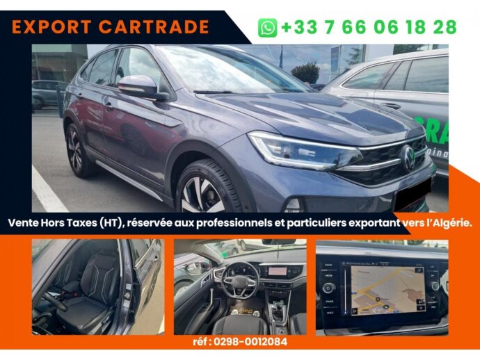 VOLKSWAGEN TAIGO LIFE 1.0 TSI 110cv Prix affiché HORS TAXES special export DEPUIS LA FRANCE