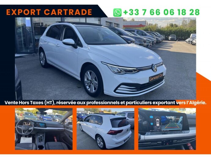 VOLKSWAGEN GOLF Life Plus 1.0 TSI 110cv Prix affiché HORS TAXES special export DEPUIS LA FRANCE
