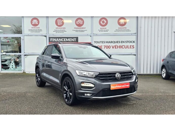 VOLKSWAGEN T-ROC STYLE 2.0 TDI 150cv DSG7 Black Style + Attelage + Camera de recul + Hayon elec + Navigation + JA18